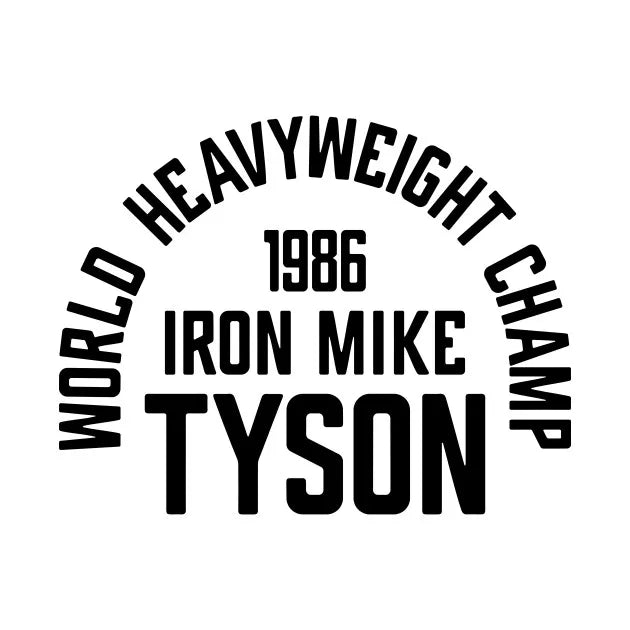 Iron Mike Tyson Boxing Custom Design Men's T Shirt World Heavyweight Champ 1986