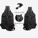 Mochila de Nylon Multiuso para Homens, Mochila Mochila Pequena, Mensageiro, Corpo Cruz, Bolsas Peito, Viagem, Moda, Masculino