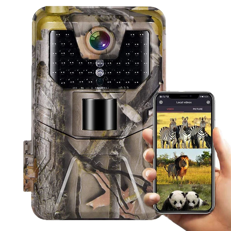 WIFI Live Stream Trail Camera 4K 30MP APP Bluetooth Control Hunting Cameras Night Vision WIFI900PRO Wildlife Surveillance