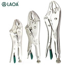 Laoa alicate de travamento de 5/7/10 polegadas, nariz redondo, venda quente, ferramentas de soldagem, mandíbula reta, alicate toupeira, conjunto de alicates