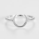 Roru 100% real prata pura simples anéis de lua grande para as senhoras dos homens das mulheres jóias de casamento anel de dedo presentes 2021 novo