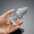 Plug anal de vidro grande para homens, vibrador de cristal, plug anal, massagem de próstata, masturbação, estimulação anal, orgasmo, produto sexual gay, 5cm