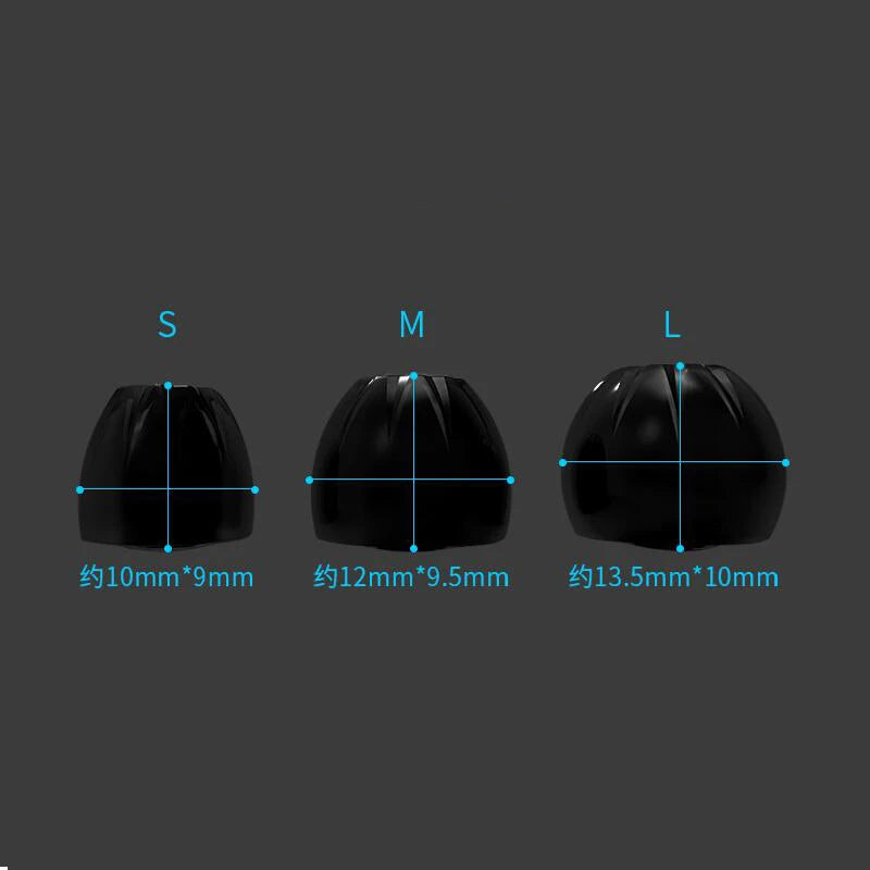 In-Ear Earcaps For KZ Earphones Silicone Covers Cap Replacement Earbud Tips Earbuds Eartips Earplug Ear Pads Cushion 6pcs/3pairs