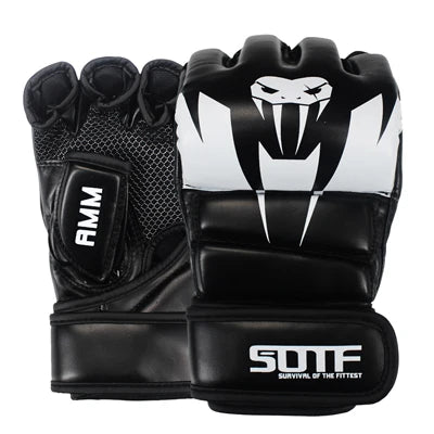 SOTF branco MMA cobra venenosa luvas de boxe multicoloridas luvas MMA Tigre Muay Thai muay thai boxe luta luva Sanda almofadas caixa