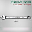 Laoa 8-27mm chave de catraca de extremidade aberta combinação chave de soquete de catraca chave universal ferramenta manual de reparo de carro de bicicleta