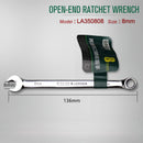 Laoa 8-27mm chave de catraca de extremidade aberta combinação chave de soquete de catraca chave universal ferramenta manual de reparo de carro de bicicleta