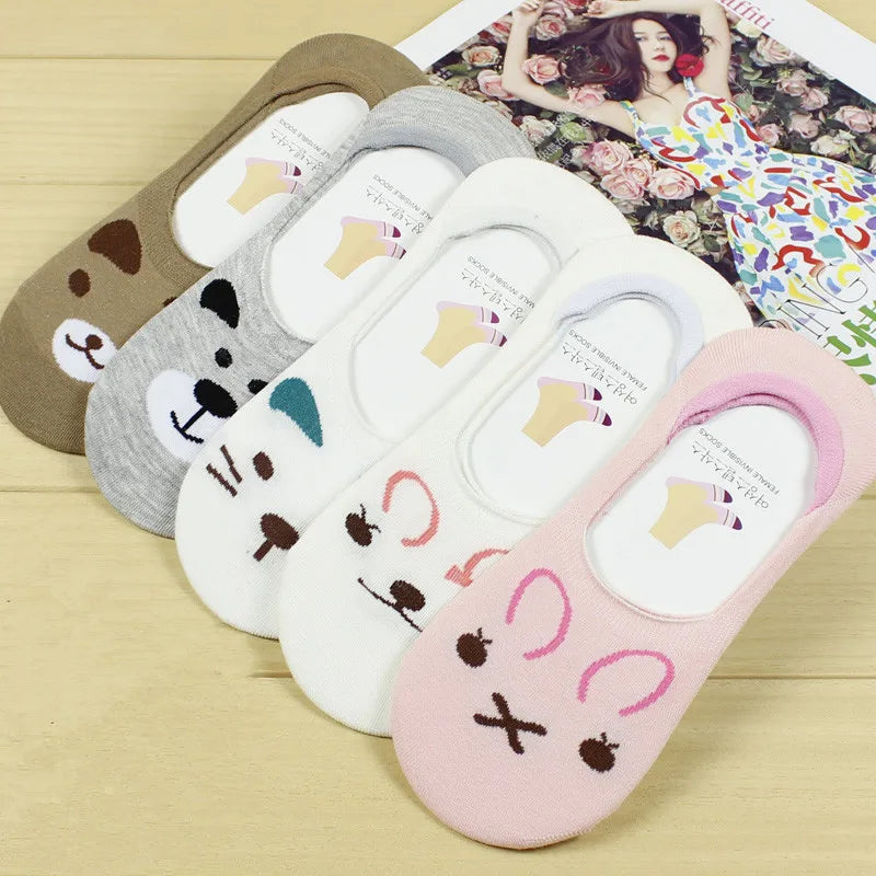 Warm comfortable cotton bamboo fiber girl women's socks ankle low female invisible  color girl boy hosier 1pair=2pcs WS70