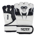 SOTF branco MMA cobra venenosa luvas de boxe multicoloridas luvas MMA Tigre Muay Thai muay thai boxe luta luva Sanda almofadas caixa