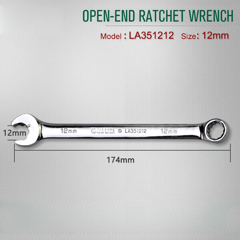 Laoa 8-27mm chave de catraca de extremidade aberta combinação chave de soquete de catraca chave universal ferramenta manual de reparo de carro de bicicleta