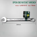 Laoa 8-27mm chave de catraca de extremidade aberta combinação chave de soquete de catraca chave universal ferramenta manual de reparo de carro de bicicleta