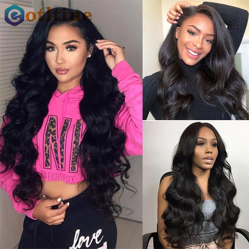 Body Wave Clip in Hair Extension Human Hair Natural Black Wavy Clip in Hair Extensions for Women 8pcs 120g/set Hair Accessorieen