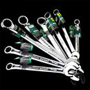 Laoa 8-27mm chave de catraca de extremidade aberta combinação chave de soquete de catraca chave universal ferramenta manual de reparo de carro de bicicleta