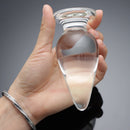 Plug anal de vidro grande para homens, vibrador de cristal, plug anal, massagem de próstata, masturbação, estimulação anal, orgasmo, produto sexual gay, 5cm