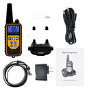 Coleira elétrica para treinamento de cães, anti-aboiement, à prova d'água, recarregável, controle remoto para animais de estimação, para todos os tamanhos, som de vibração de choque