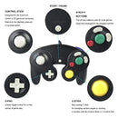 Controlador de jogo com fio para GameCube NGC Joystick de gamepad com fio de botão único para console de jogos NGC