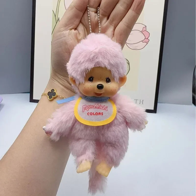 Anime Monchhichi Pendant Plush Doll - Cute Cartoon Character Standing Transformation Claw Machine Toy Multiple Selection Availab