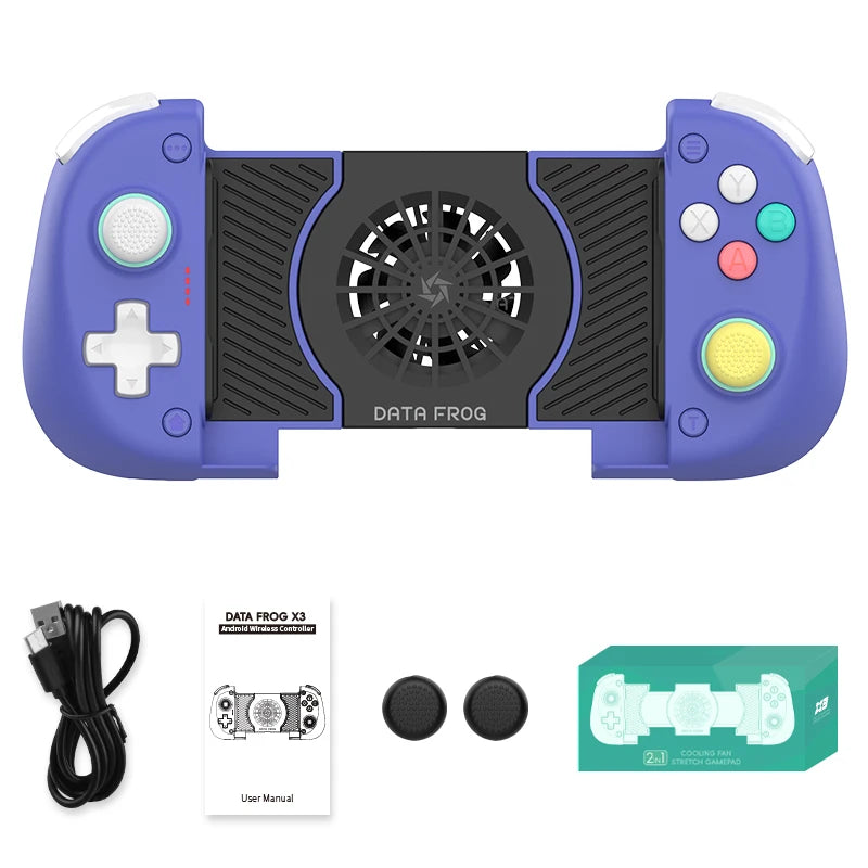 Controlador sem fio DATA FROG X3 para controlador de jogo Android para Samsung Galaxy para PUBG Mobile para Switch/Switch OLED