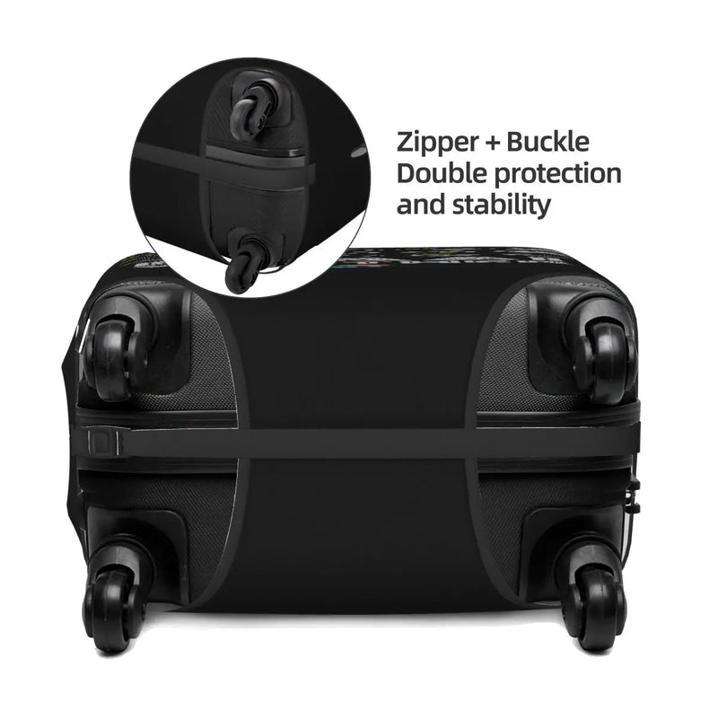 Braai Weather South Africa Style Suitcase Cover Protection Elastic Travel Luggage Protector Covers for 18-32 Inch