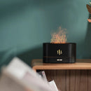 Difusor de aroma umidificador de ar névoa criador fogger led óleo essencial chama lâmpada portátil mudo casa escritório sala aroma difusor