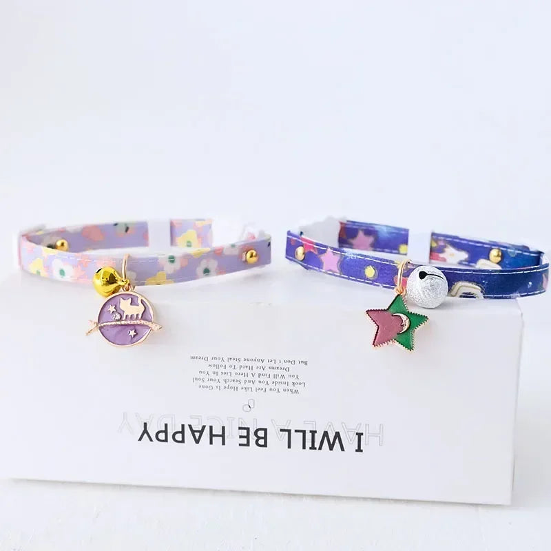 Adjustable Newborn Kitten Collar, Breakaway Safety Collar with Bell, Soft and Comfortable, Ideal for Small Dogs, Pet Accessories