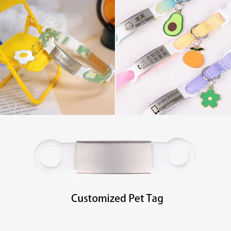 Adjustable Newborn Kitten Collar, Breakaway Safety Collar with Bell, Soft and Comfortable, Ideal for Small Dogs, Pet Accessories