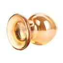 55mm cristal dourado grande vidro anal plug buttplug vibrador massageador de próstata feminino masturbação erótica brinquedos sexuais adultos para homem