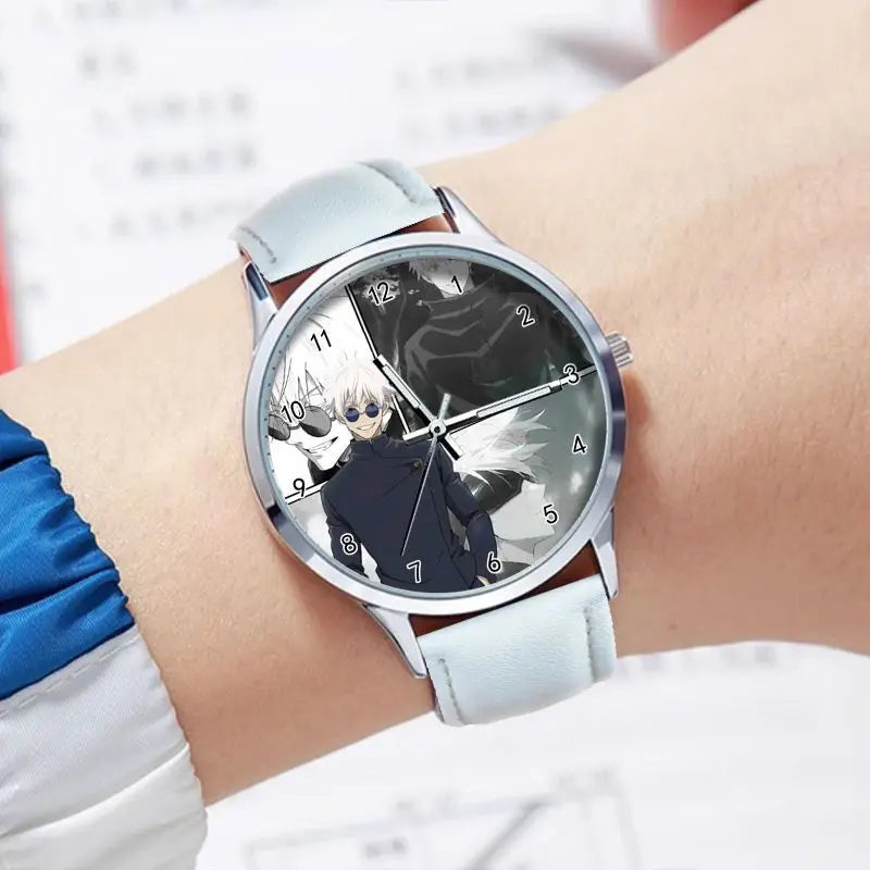 Jujutsu Kaisen Gojo Satoru Waterproof Watch Student pointer Watch Lolita Birthday present Cosplay Cute Cartoon Xmas Gifts