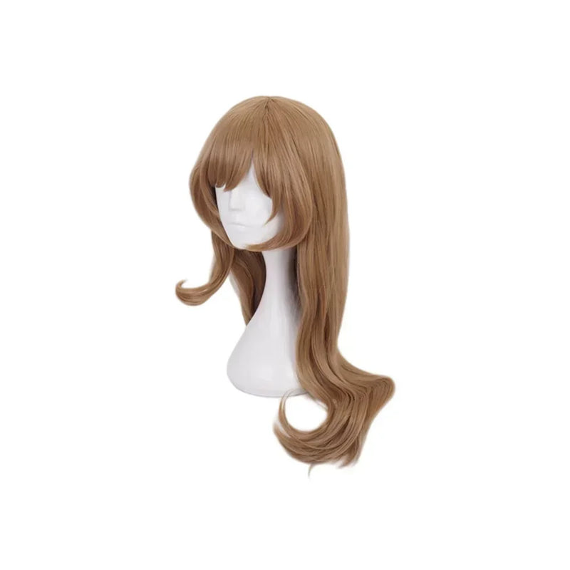 Anime Genshin Impact Synthetic Hair Lisa Minci Cosplay Wigs Long Brown Pre Styled Party Carnival Props