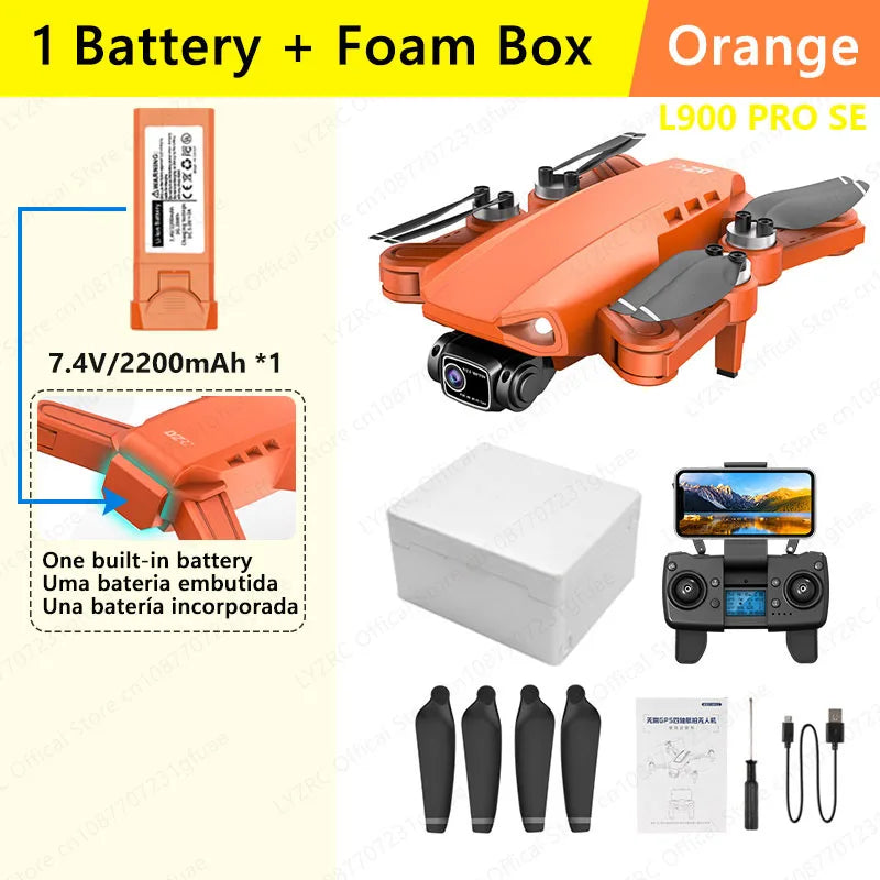 Lyrc oficial l900 pro se motor sem escova gps 4k drone profissional 5g wifi helicópteros de fotografia aérea dobrável quadcopter