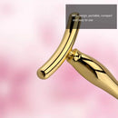 1 conjunto de rolo de massagem para os olhos, máscara facial de ponta dupla, colher de beleza em forma de t, ferramenta portátil para cuidados com a pele, reduz rugas nos olhos, inchaço