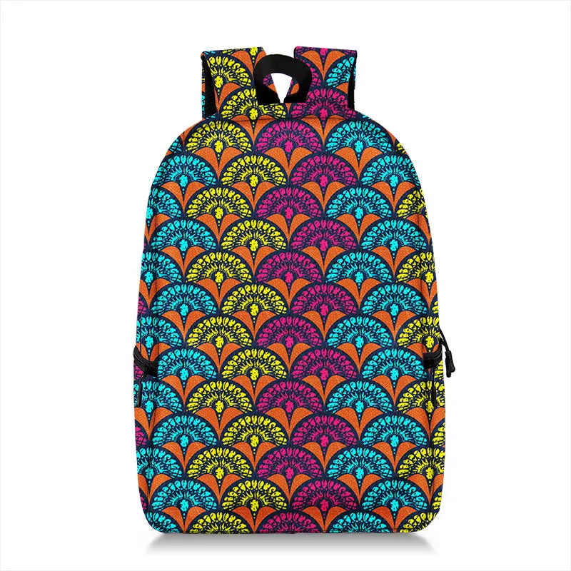 African Women Backpack Africa Tribal Ethic Shoulder Travel Bags Fashion Rucksack Teenager Laptop Daypack School Bags Gift