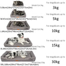 Cama para cães e gatos, à prova d'água, 600d, pano oxford, camas para cães de estimação, macio, espesso, enchimento de algodão pp, resistente à mordida, tapete para animais de estimação, acessórios para cães