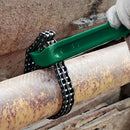 Ferramenta de chave de corrente, chave de aperto ajustável, filtro de óleo, acessórios para tubos, ferramenta de remoção resistente com alça ergonômica para carros