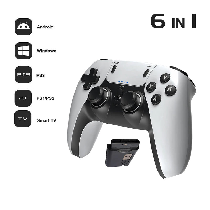Controlador de jogos sem fio para ps1 ps2 ps3 pc android controlador sem fio jogo de vídeo console de jogo portátil entretenimento gamepad