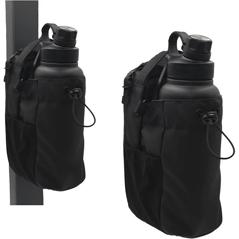 Fitness Magnetic Water Bottle Bag Water Cup Messenger Bag Gym Phone Key Storage Bag