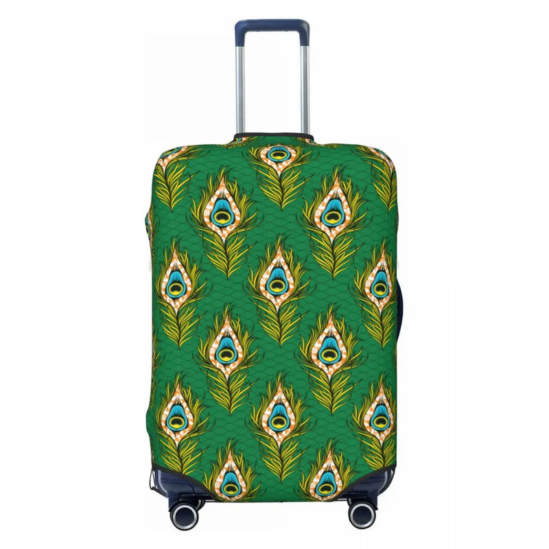 Funny Africa Ankara Geometric Art Luggage Cover Protector Elastic Travel Suitcase Covers