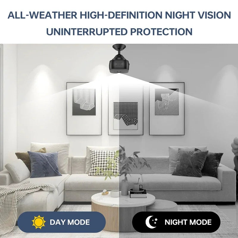 Xiaomi 4k mini câmera wifi ip/ap monitoramento remoto filmadora de detecção móvel portátil câmera de segurança vigilância em casa inteligente