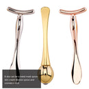 1 conjunto de rolo de massagem para os olhos, máscara facial de ponta dupla, colher de beleza em forma de t, ferramenta portátil para cuidados com a pele, reduz rugas nos olhos, inchaço