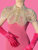 Xale de Corrente Corporal Pérola de Noiva, Roupas Femininas, Jóias, Adequado para Casamentos e Festas, Festa e Banquetes, 1Pc