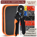 Alicate de friso terminal tubular hsc8 6-4a/16-6 (máx. 0.08-16mm2) fio crimper mini virola crimper ferramentas kit elétrico doméstico