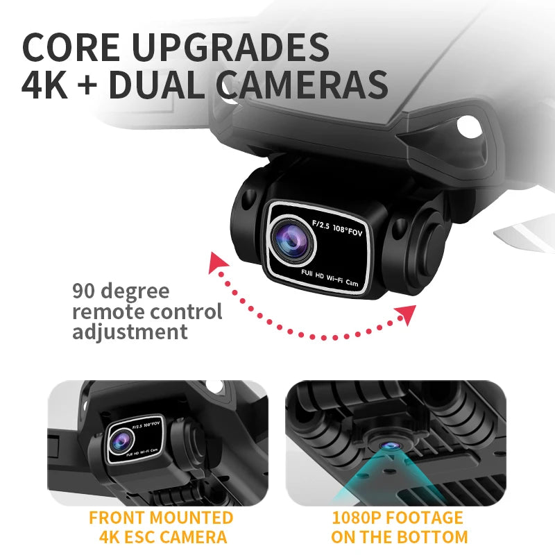 Lyrc oficial l900 pro se motor sem escova gps 4k drone profissional 5g wifi helicópteros de fotografia aérea dobrável quadcopter