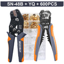 WOZOBUY-Ferramentas de crimpagem para conjuntos de terminais de carro, ferramentas manuais elétricas, SN-48B, 2.8mm, 4.8mm, 6.3mm, 22-13AWG, 0.5-2.5 mm²