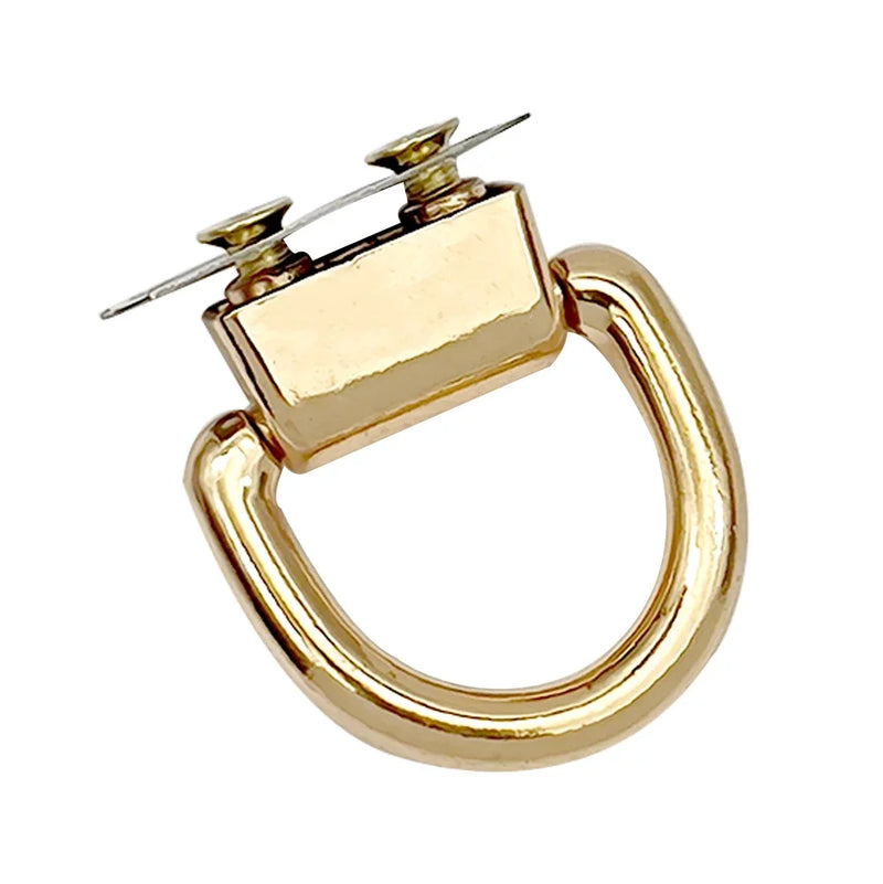 1/10PCS D-shaped Ring Bag Handles Chain Hook Bag Side Clip Screw Nail Rivet Handbag Strap Connector Clasp Buckle DIY Craft