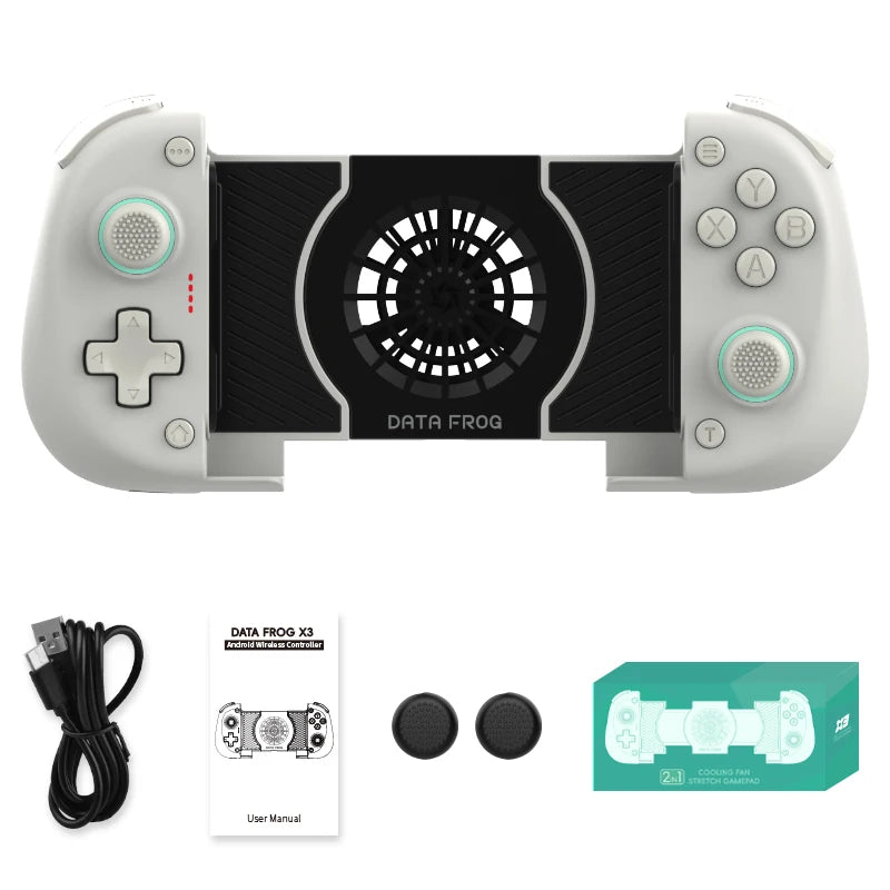 Controlador sem fio DATA FROG X3 para controlador de jogo Android para Samsung Galaxy para PUBG Mobile para Switch/Switch OLED