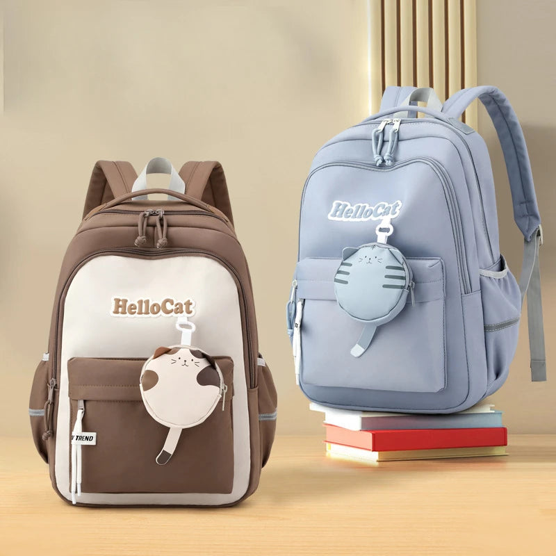 Large Capacity Backpacks Teenage Girls Junior Middle School Students Book Bag Breathable Shoulder Backpack Kawaii Schoolbag