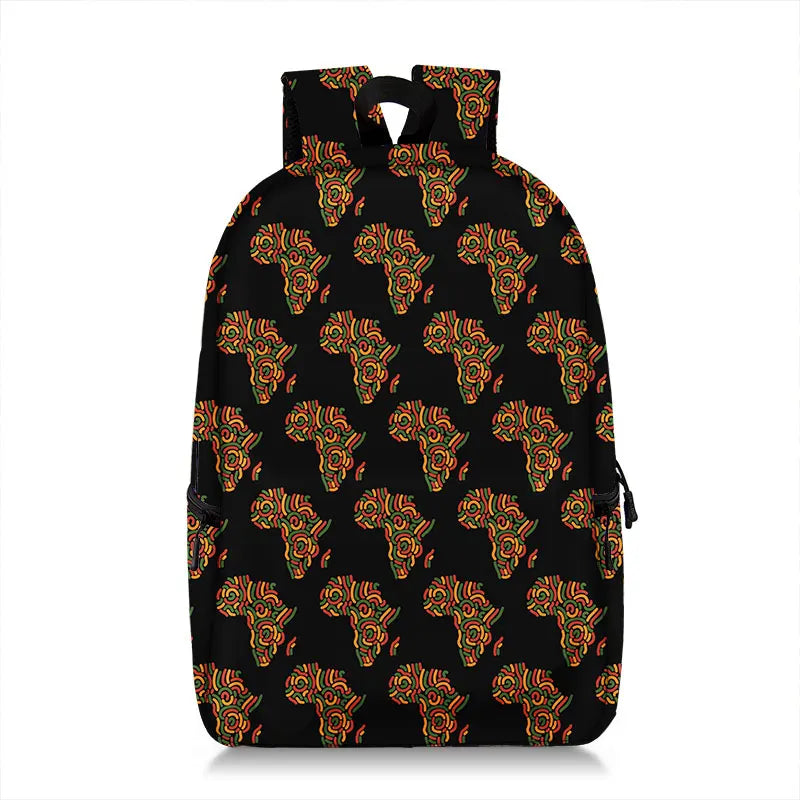 African Women Backpack Africa Tribal Ethic Shoulder Travel Bags Fashion Rucksack Teenager Laptop Daypack School Bags Gift