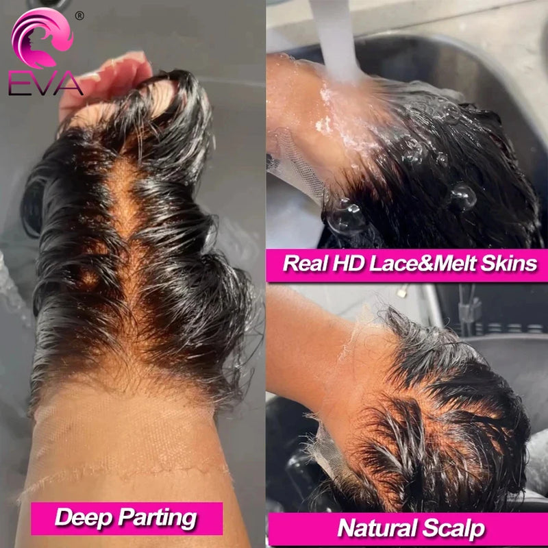 SkinLike HD Lace Frontal 13x4 13x6 Human Hair Closures Pre Plucked Invisible HD Lace Free Part 9x6 6x6 5x5 HD Lace Closures Only
