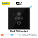Loratap tuya vida inteligente wifi cortina de rolo interruptor luz para persianas motorizadas elétricas trabalho para alexa google casa voz
