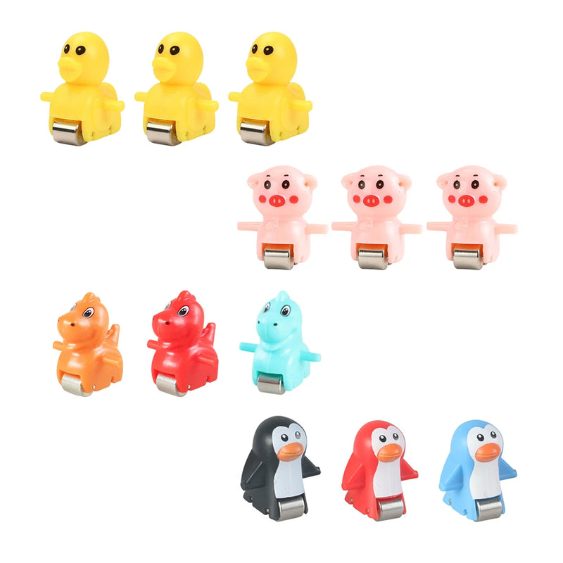 3PCS Racing Car Train Toy Duck/Pig/Dinosaur/Penguin Climb Stairs Toy Stair Climbing Toy for Slide Climbing Stairs