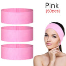 10/50/100 pçs descartável spa facial headbands branco facial esteticista bandana envoltório não tecido macio cuidados com a pele salão de beleza supplie